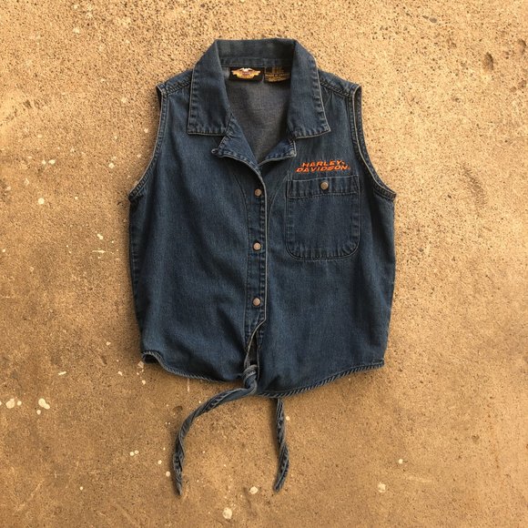 Harley-Davidson Jackets & Blazers - Harley Davidson Denim Vest